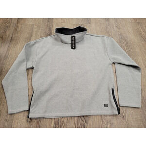 OGIO NWT Women's Transition Pullover Fleece Gray Mock Neck Sweatshirt Small
